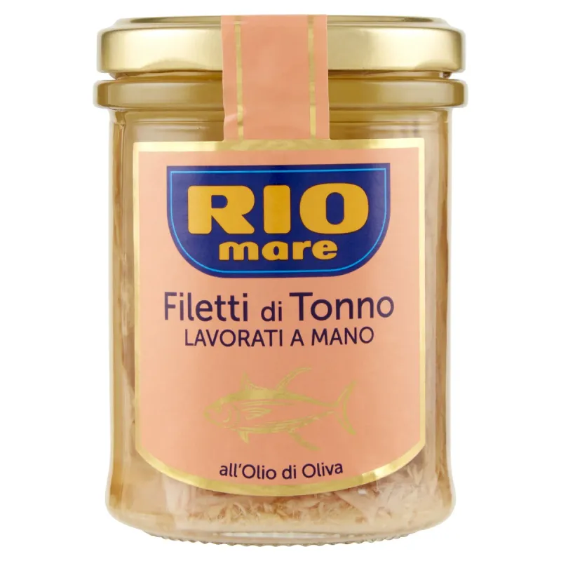 Філе тунця в оливковій олії Ріо Маре Rio Mare Filetti di Tonno (скло) 185Грам