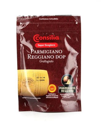 Тертий пармезан - Consilia scelte premium Parmigiano Reggiano Grattugiato DOP 100г, Італія
