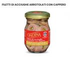 FILETTI DI ACCIUGHE ARROTOLATI CON CAPPERO, фаршировані філе анчоусів з каперсами,  Італія