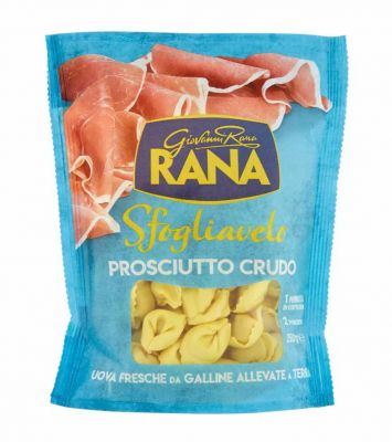 Тортеліні від відомої італійської марки Giovanni Rana Sfogliavelo Tortellini with Raw Ham