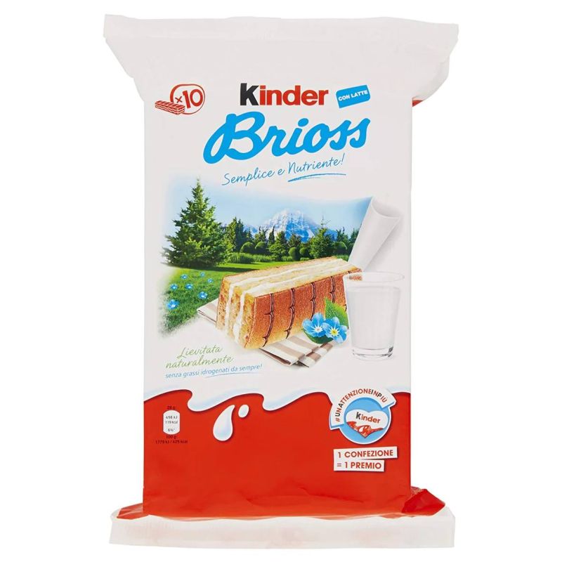 Бисквітне печиво з молоком Ferrero Kinder Brioss Latte Pack , Італія  