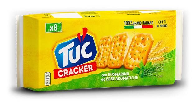 TUC CRACKER ERBE AROMATICHE , тук зі смаком розмарину і прованських трав, Італія